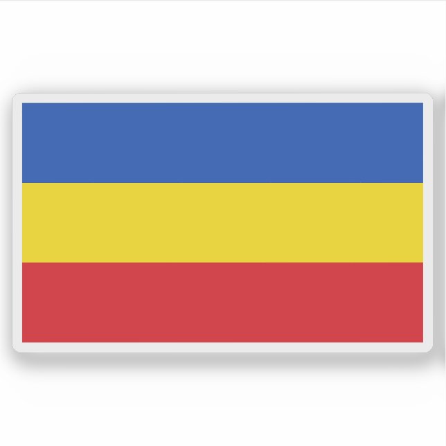 Flagge Delmenhorst, Deutschland Aufkleber (Vorderseite)