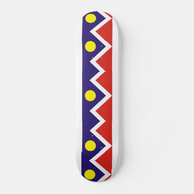 Flagge Denvers, Colorado Skateboard (Vorderseite)
