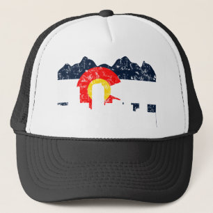 Flagge Denvers Colorado Truckerkappe