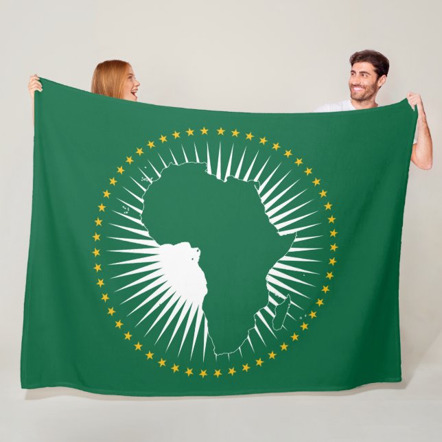Flagge der Afrikanischen Union (Afrika) (Panafrika Fleecedecke (Beispiel)