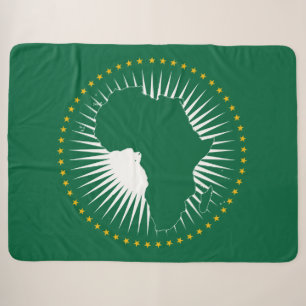 Flagge der Afrikanischen Union (Afrika) (Panafrika Sherpadecke