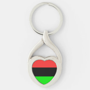 Flagge der afroamerikanischen Diaspora Schlüsselanhänger