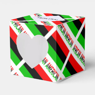 Flagge der afroamerikanischen Diaspora Schwarz Per Geschenkschachtel