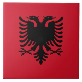 Flagge der Albanien-Keramik-Fliese Fliese