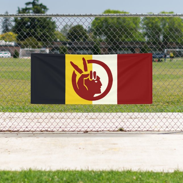 Flagge der American Indian Movement Banner (Insitu)