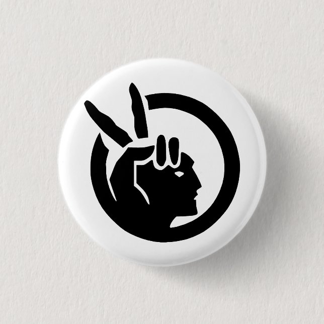 Flagge der American Indian Movement Button (Vorderseite)