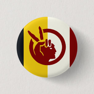 Flagge der American Indian Movement Button