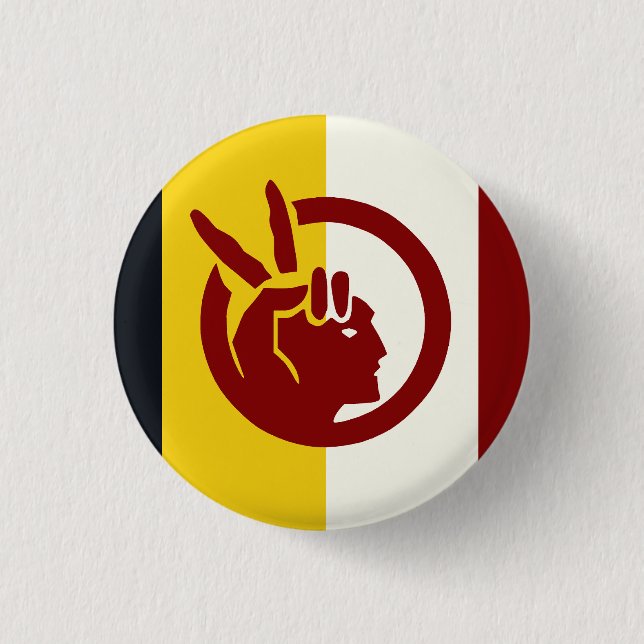 Flagge der American Indian Movement Button (Vorderseite)