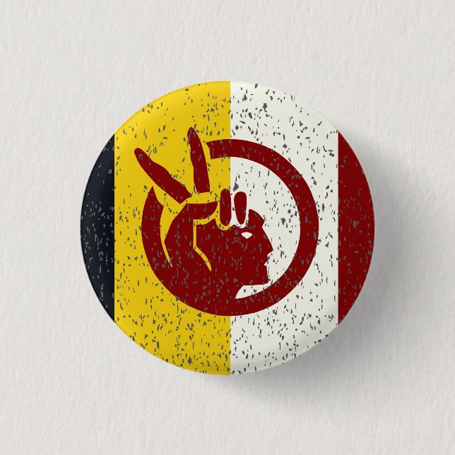 Flagge der American Indian Movement Button (Vorderseite)