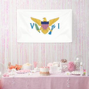 Flagge der Amerikanischen Jungferninseln Banner