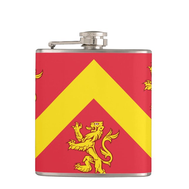 Flagge der Anglesey-Flasche Flachmann (Vorderseite)