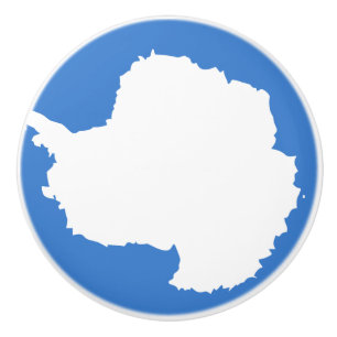 Flagge der Antarktis Keramikknopf Keramikknauf