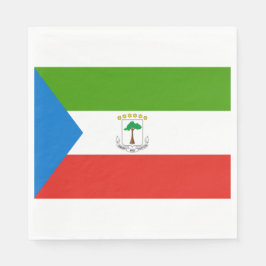 Flagge der Äquatorialen Guinea (Afrika) Serviette