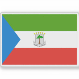 Flagge der äquatorialen Guinea Aufkleber