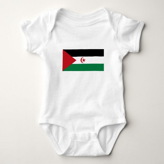 Flagge der Arabischen Demokratischen Republik Sahr Baby Strampler (Vorderseite)