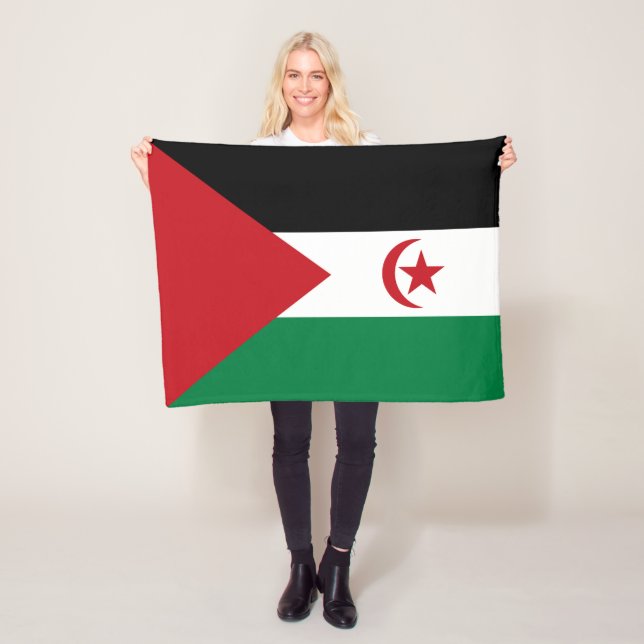 Flagge der Arabischen Demokratischen Republik Sahr Fleecedecke (Beispiel)