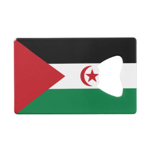 Flagge der Arabischen Demokratischen Republik Sahr Geldbeutel Flaschenöffner