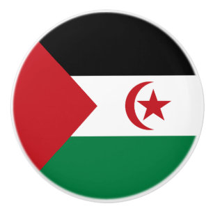Flagge der Arabischen Demokratischen Republik Sahr Keramikknauf