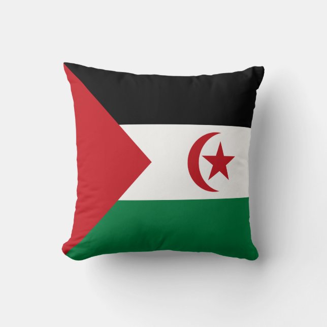 Flagge der Arabischen Demokratischen Republik Sahr Kissen (Vorderseite)