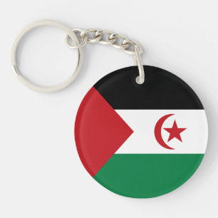 Flagge der Arabischen Demokratischen Republik Sahr Schlüsselanhänger