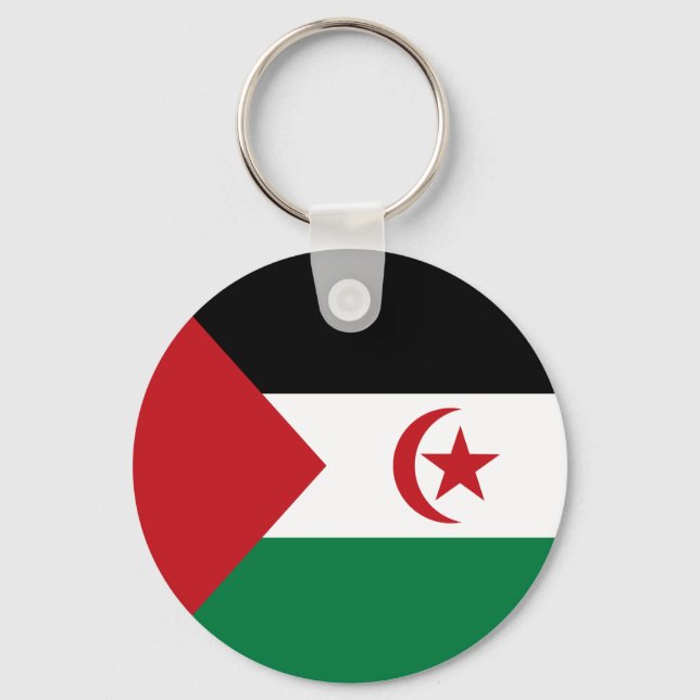 Flagge der Arabischen Demokratischen Republik Sahr Schlüsselanhänger (Vorderseite)