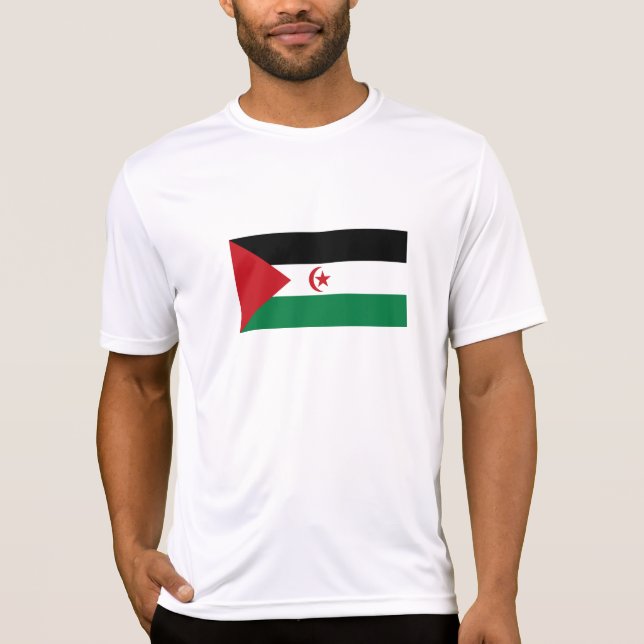 Flagge der Arabischen Demokratischen Republik Sahr T-Shirt (Vorderseite)