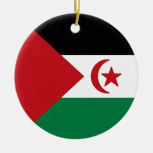 Flagge der Arabischen Republik Sahara Keramik Ornament