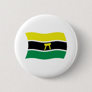 Flagge der Ashanti People Knopf Button