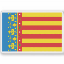 Flagge der Autonomen Gemeinschaft Valencia Aufkleber