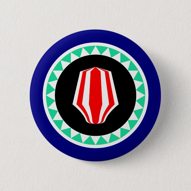 Flagge der Autonomen Region Bougainville Button (Vorderseite)