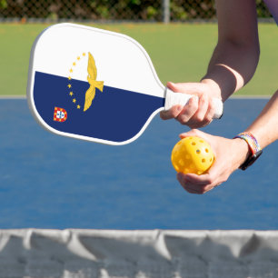 Flagge der Azoren, Portugal Pickleball Schläger