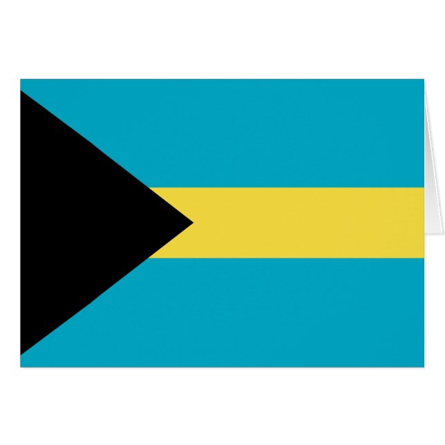 Flagge der Bahamas (Vorderseite (Horizontal))