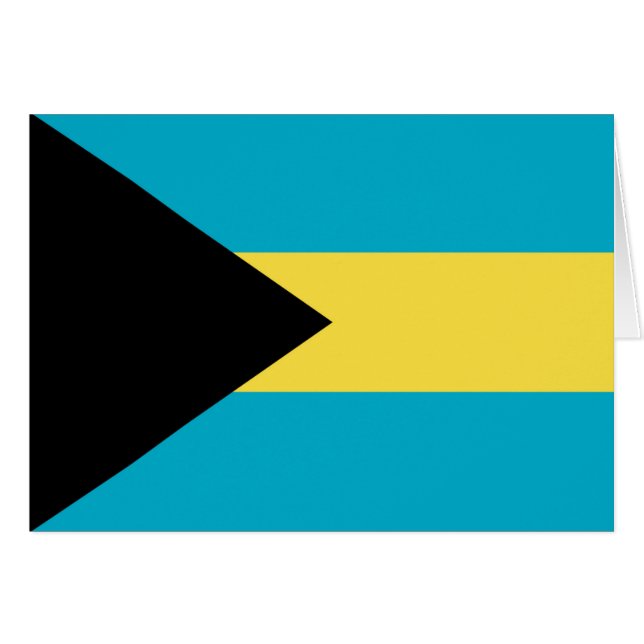 Flagge der Bahamas (Vorderseite (Horizontal))