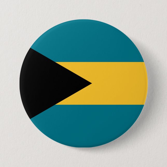 Flagge der Bahamas Button (Vorderseite)