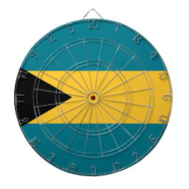 Flagge der Bahamas Dartscheibe