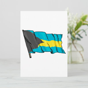 Flagge der Bahamas Einladung