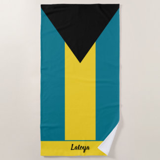 Flagge der Bahamas-Inseln Strandtuch