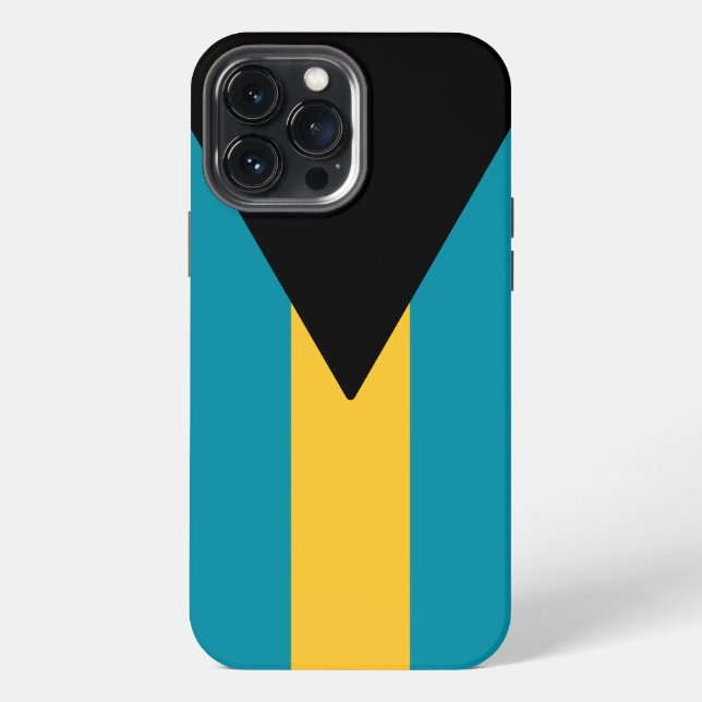 Flagge der Bahamas iPhone 13 Pro Max Hülle (Rückseite)