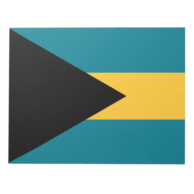 Flagge der Bahamas Notizblock (Vorderseite)
