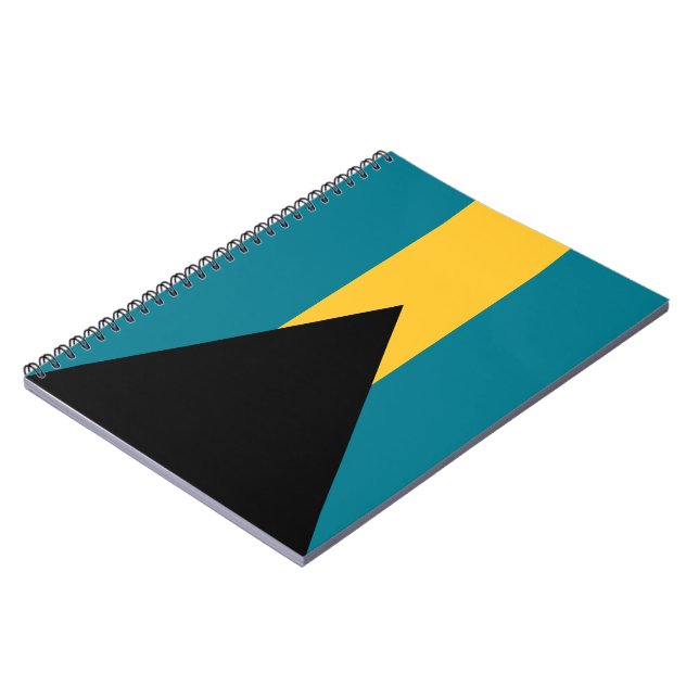 Flagge der Bahamas Notizblock (Linke Seite)