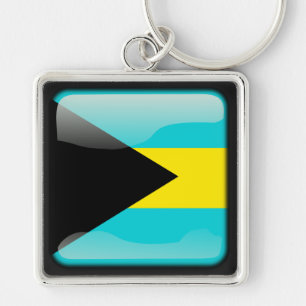 Flagge der Bahamas Schlüsselanhänger