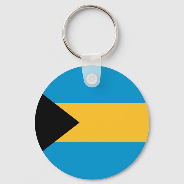 Flagge der Bahamas Schlüsselanhänger (Vorderseite)