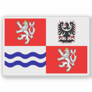 Flagge der Bohemischen Zentralregion, Tschechische Aufkleber
