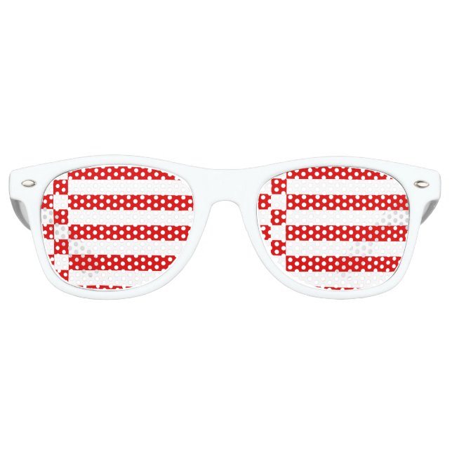Flagge der Bremer Retro-Sonnenbrille Partybrille (Vorderseite)
