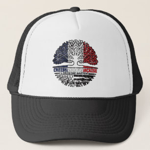 Flagge der Bretagne Frankreich Tree Roots Truckerkappe