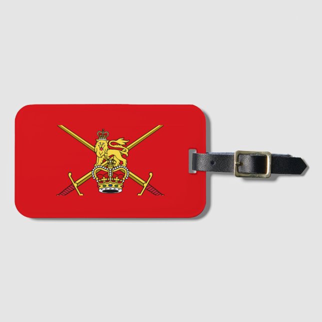 Flagge der britischen Armee (nicht zerimonial) Gepäckanhänger (Vorderseite (Horizontal))