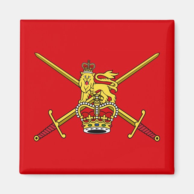 Flagge der britischen Armee (nicht zerimonial) Magnet (Vorne)