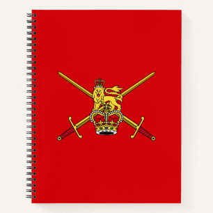 Flagge der britischen Armee Notizbuch