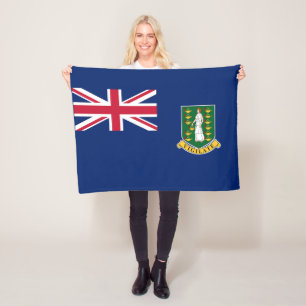 Flagge der Britischen Jungferninseln Fleecedecke