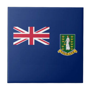 Flagge der Britischen Jungferninseln Fliese